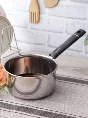 neelam CRSP009P Stainless Steel Sauce Pan, 800ml, 1 Piece (Silver)