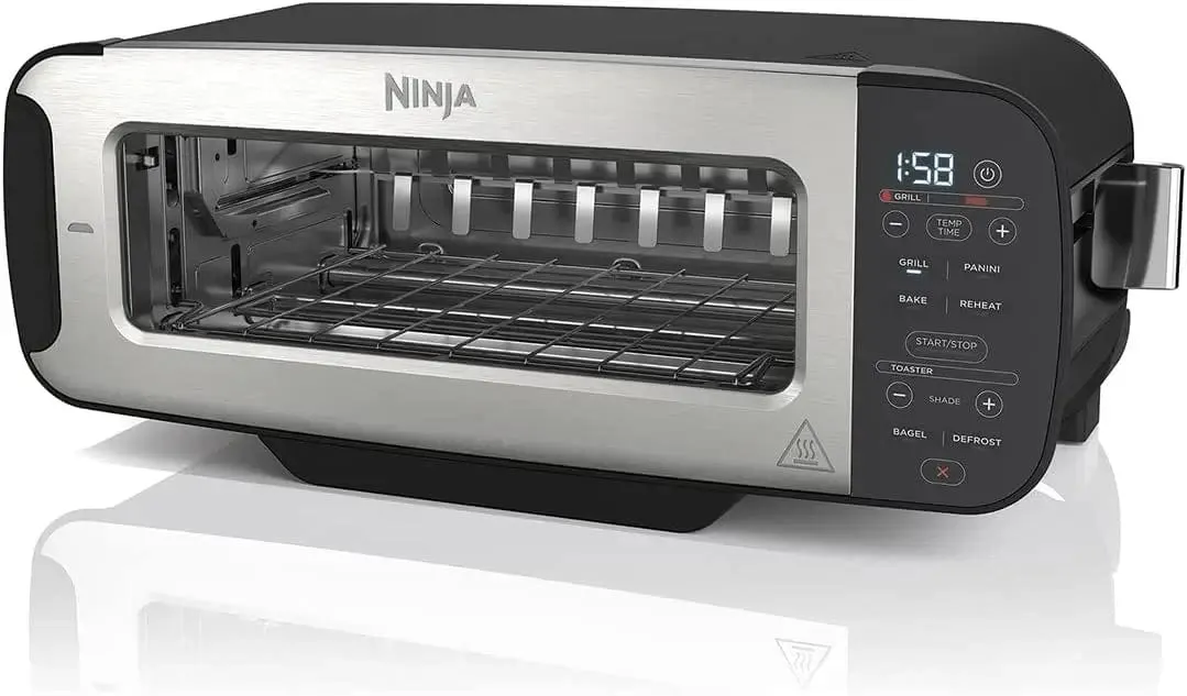 Ninja Foodi ST200UK 3-in-1 2-Slice Toaster, Grill and Panini Press, Black