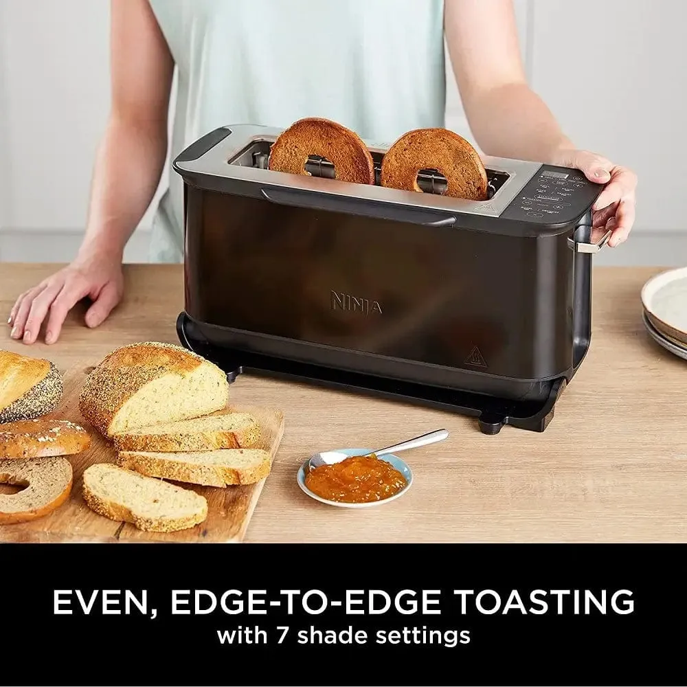 Ninja Foodi ST200UK 3-in-1 2-Slice Toaster, Grill and Panini Press, Black