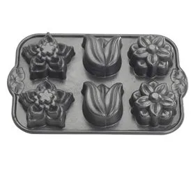 NW Floral Cupcake Pan 6