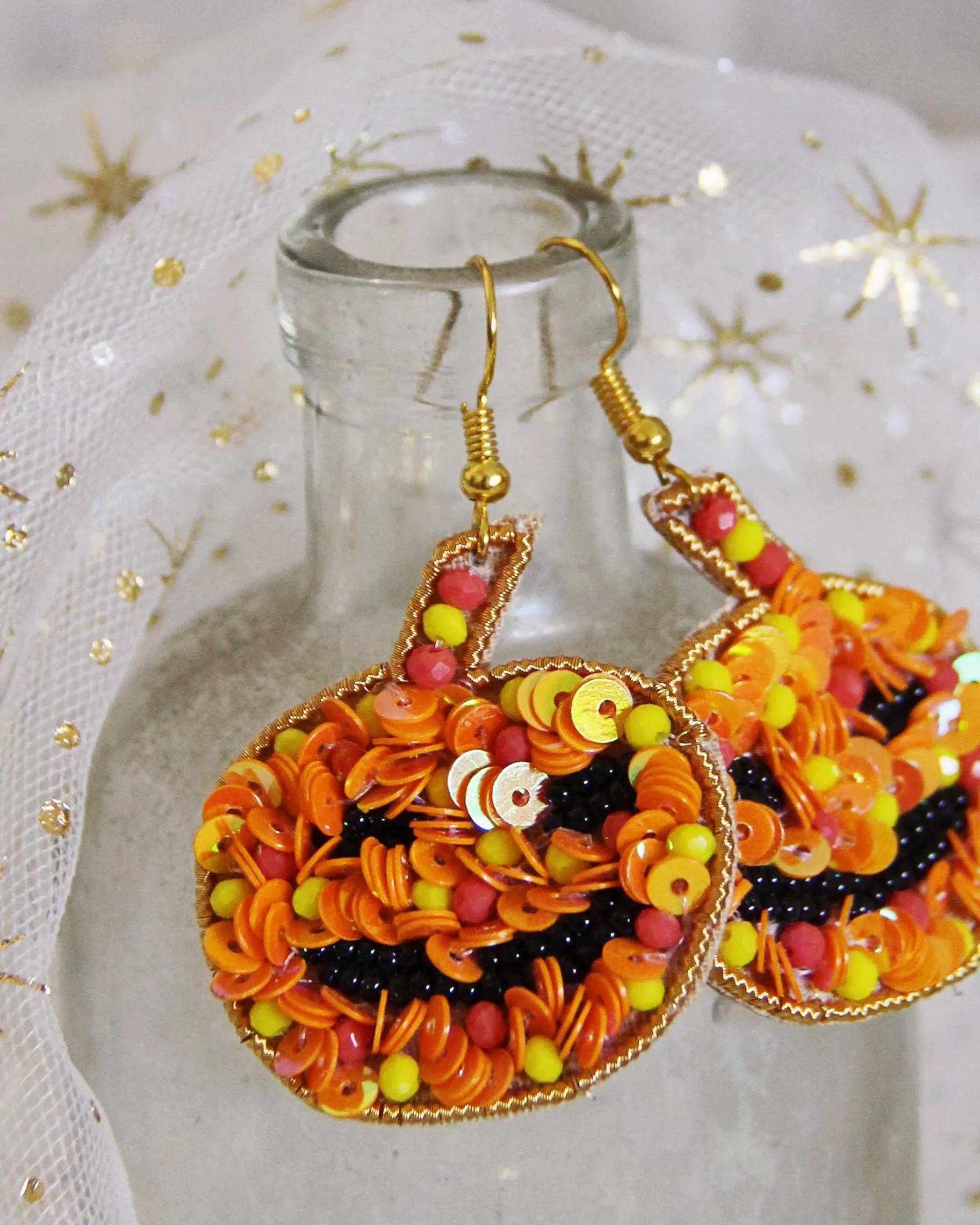 Pumpkin Carving Earrings