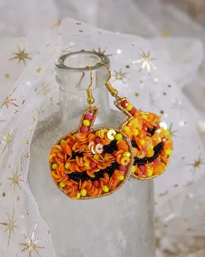 Pumpkin Carving Earrings