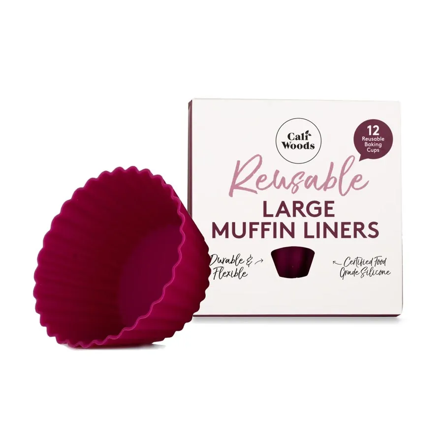 Reusable Large Muffin Liners (12pk) - Very Berry