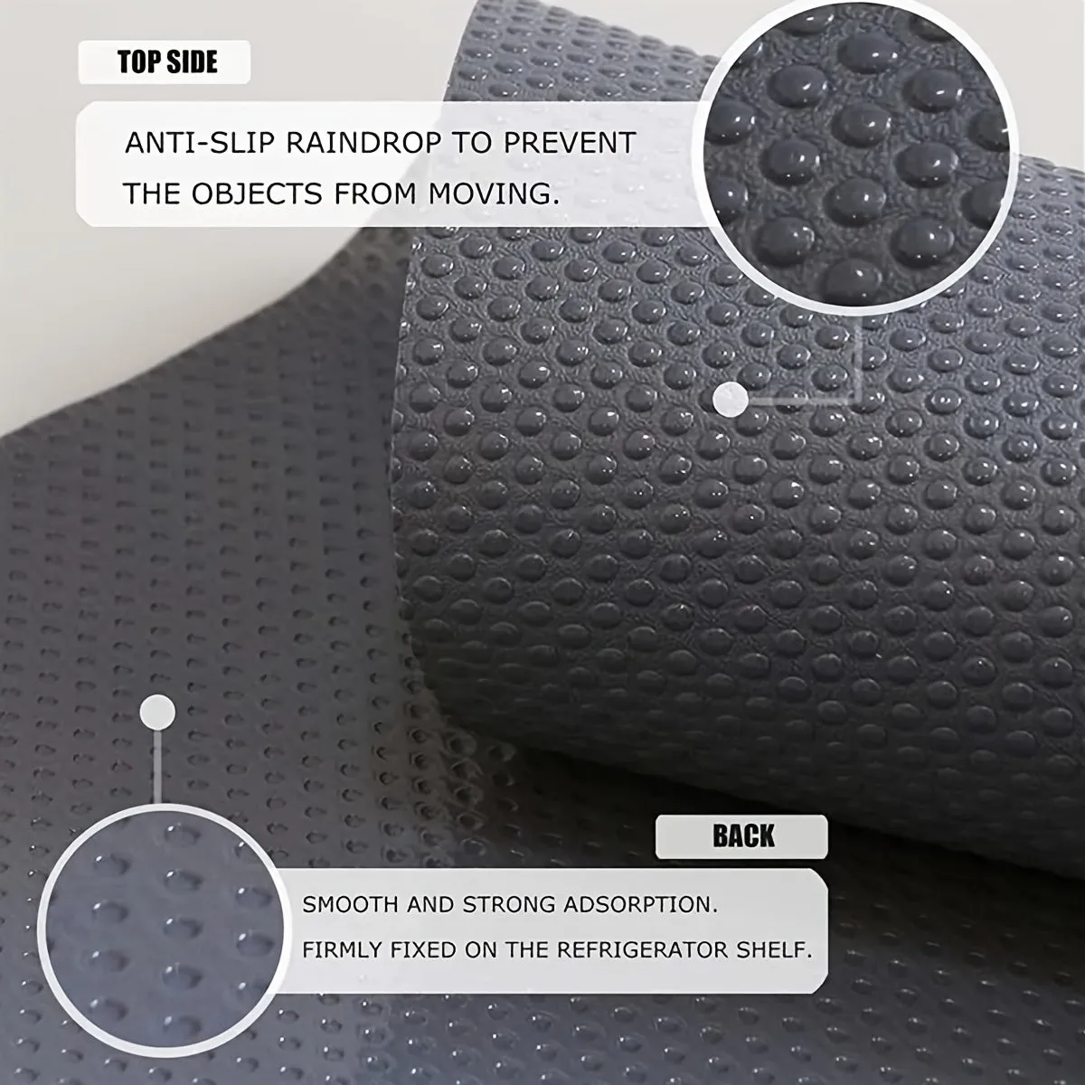 Reusable Refrigerator Liner Mats for Shelves and Drawers