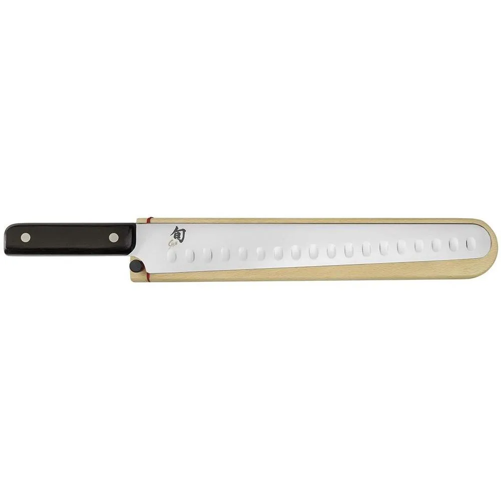 Shun Classic 12in Hollow-Ground Brisket Knife with Saya