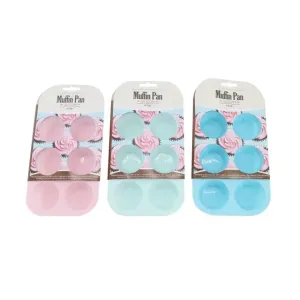 Silicone Muffin Pan - 6 Cup
