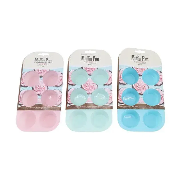 Silicone Muffin Pan - 6 Cup