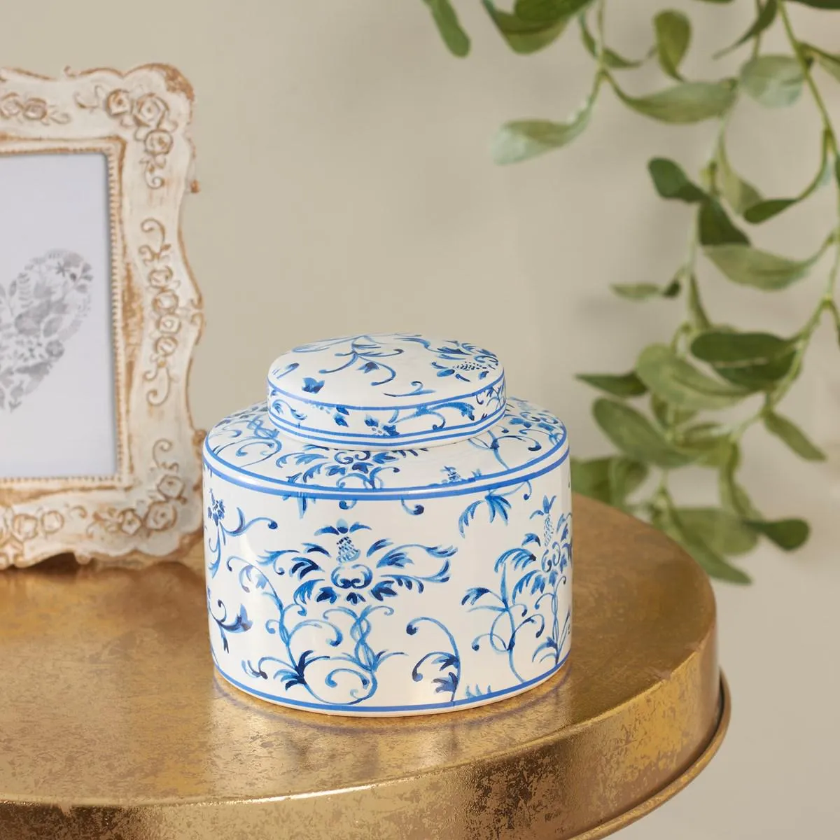 Small Indigo Tea Jar