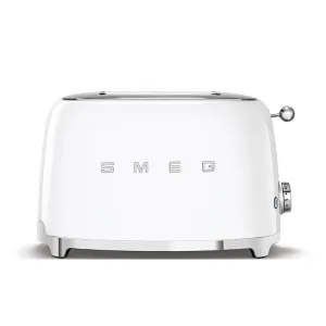 Smeg 50's Retro Style Aesthetic 2-Slice Toaster, White