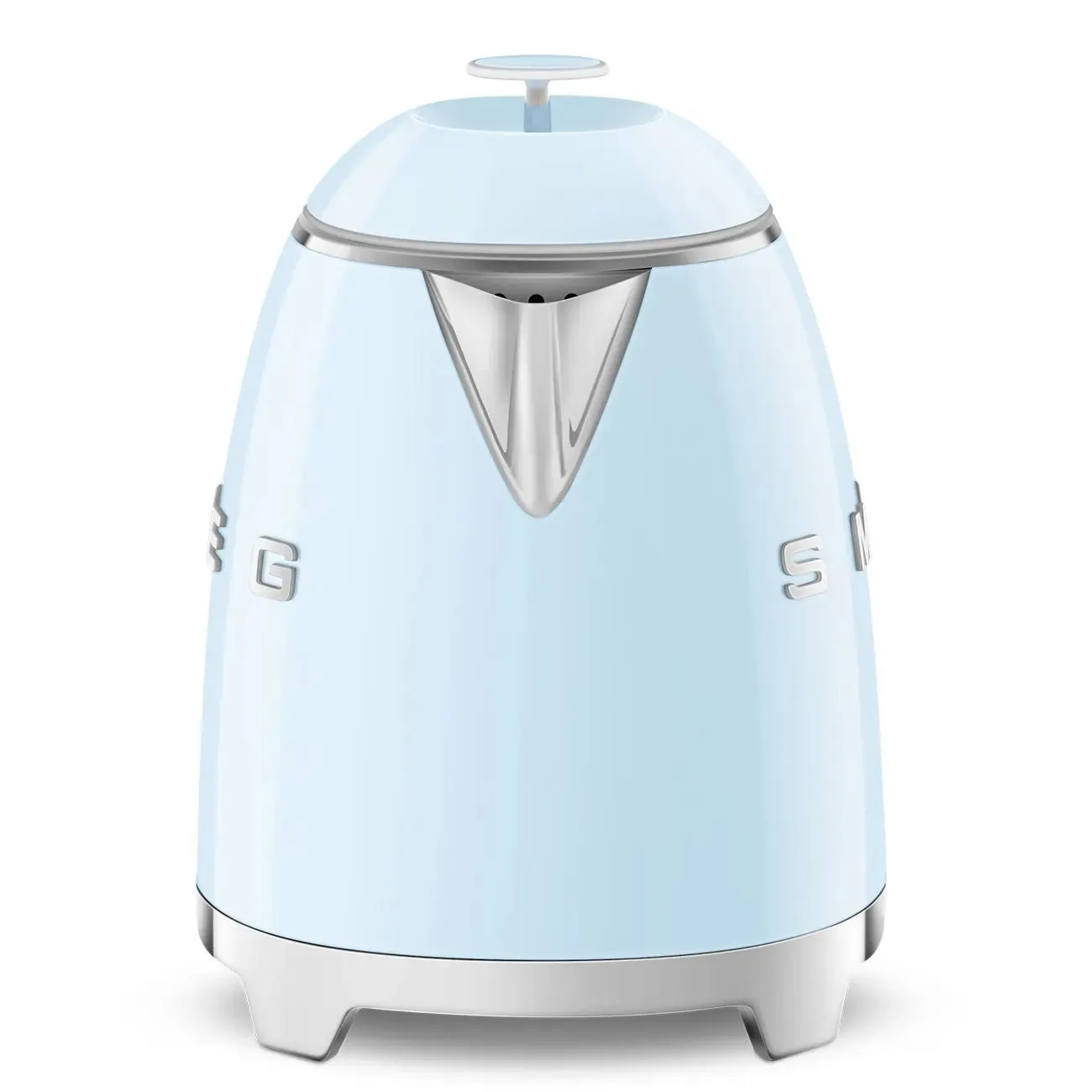Smeg KLF05PBUK 0.8L Mini Kettle Pastel Blue, Retro 50's Style, Anti-Slip Base, Auto Shut Off, 1400W