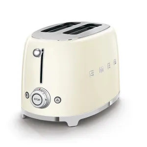 SMEG TSF01CRUK Retro Style 2-Slice Toaster - Cream