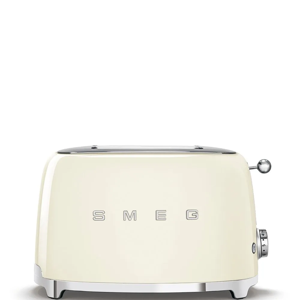 SMEG TSF01CRUK Retro Style 2-Slice Toaster - Cream