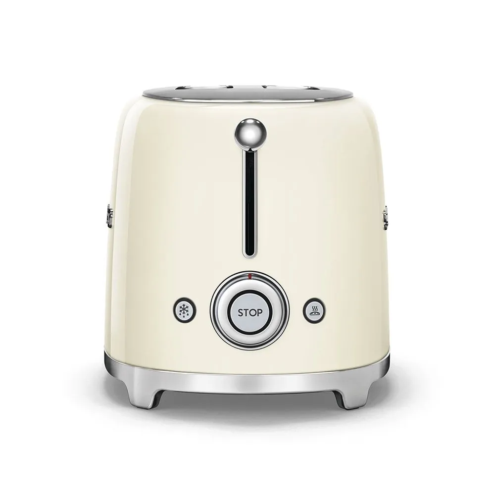 SMEG TSF01CRUK Retro Style 2-Slice Toaster - Cream