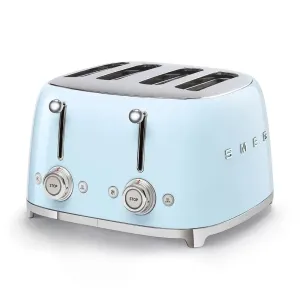 Smeg TSF03PBUK Retro Style 4-Slice Toaster - Pastel Blue