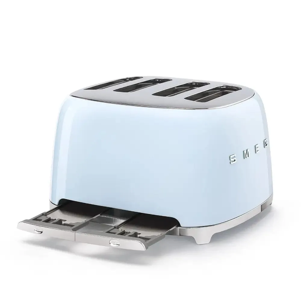 Smeg TSF03PBUK Retro Style 4-Slice Toaster - Pastel Blue