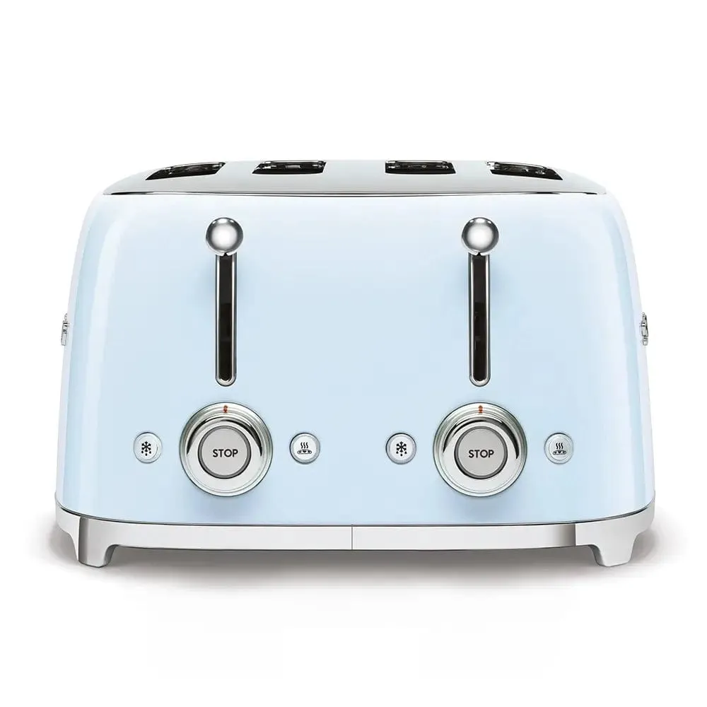 Smeg TSF03PBUK Retro Style 4-Slice Toaster - Pastel Blue