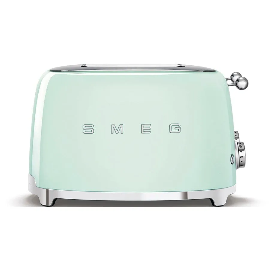 Smeg TSF03PGUK Retro Style 4-Slice Toaster - Pastel Green