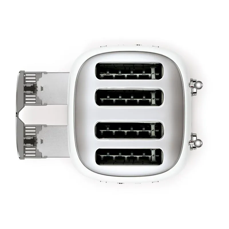 SMEG TSF03WHUK Four Slice Toaster in White