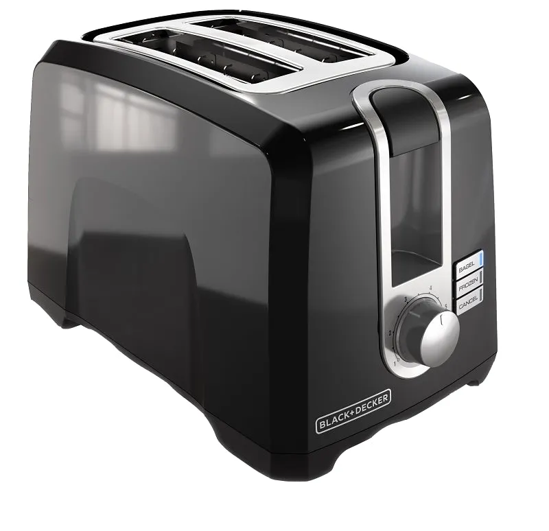 SPECTRUM T2569B Toaster, 850 W, Button Control, Black :EA: QUANTITY: 1