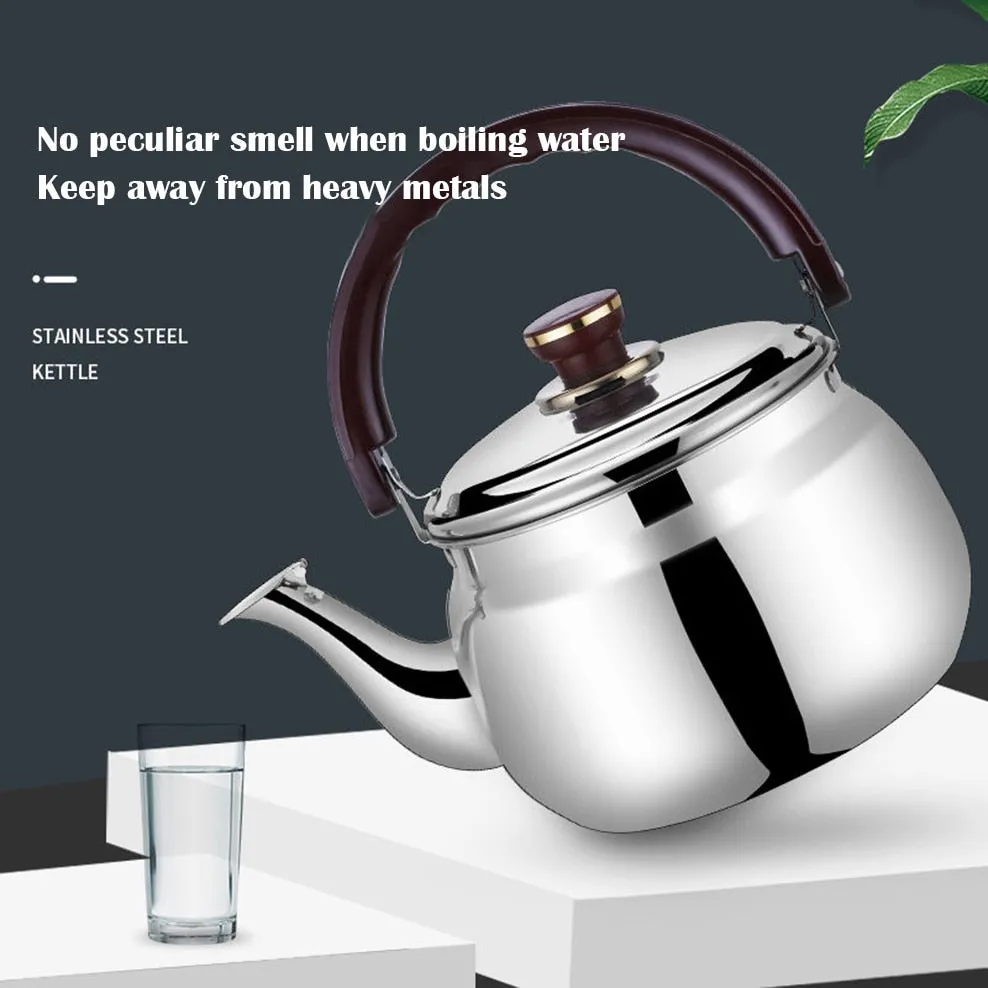 Stainless Steel Boiling Water Kettle Thicken Whistling Pot
