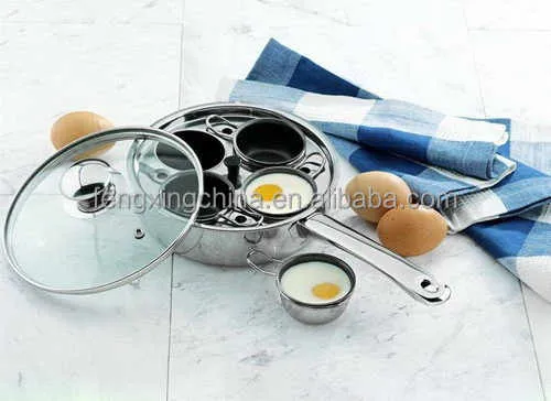 Stainless Steel Egg Poacher and Cooker-وعاء سلق البيض