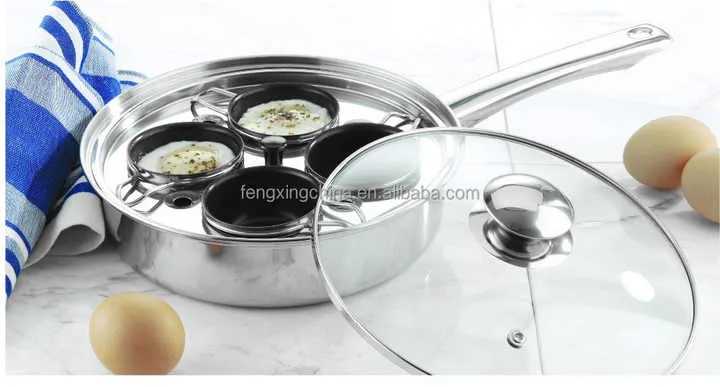 Stainless Steel Egg Poacher and Cooker-وعاء سلق البيض