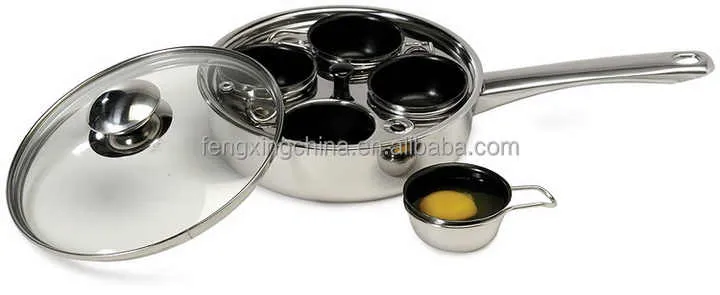 Stainless Steel Egg Poacher and Cooker-وعاء سلق البيض
