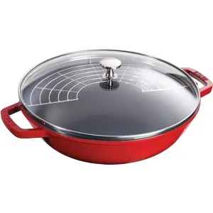 Staub Cast Iron 4.5-Quart Perfect Pan - Cherry