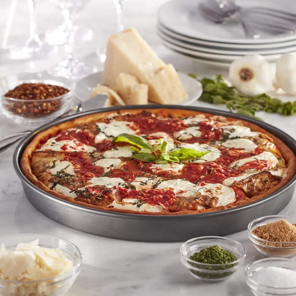 Steel Non-Stick Round Plate Cake Pizza Tray Baking Mould