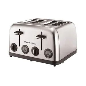 Stylish 4 Slice Stainless Steel Toaster - 859697