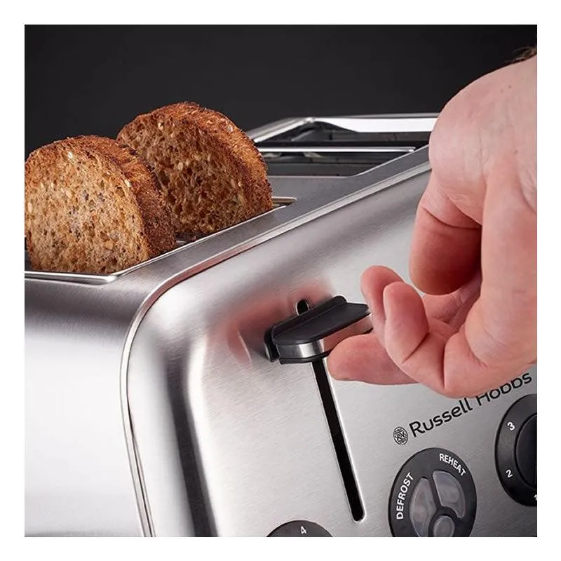 Stylish 4 Slice Stainless Steel Toaster - 859697