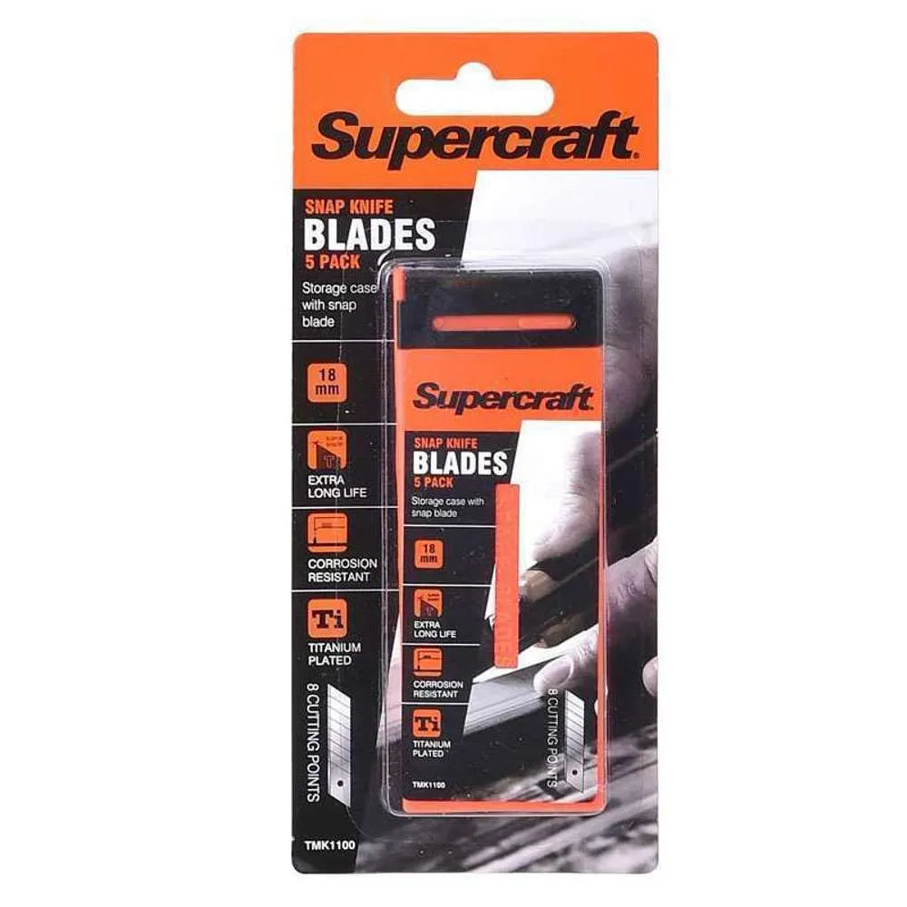Supercraft Snap Off Knife Blade Medium (5pc)