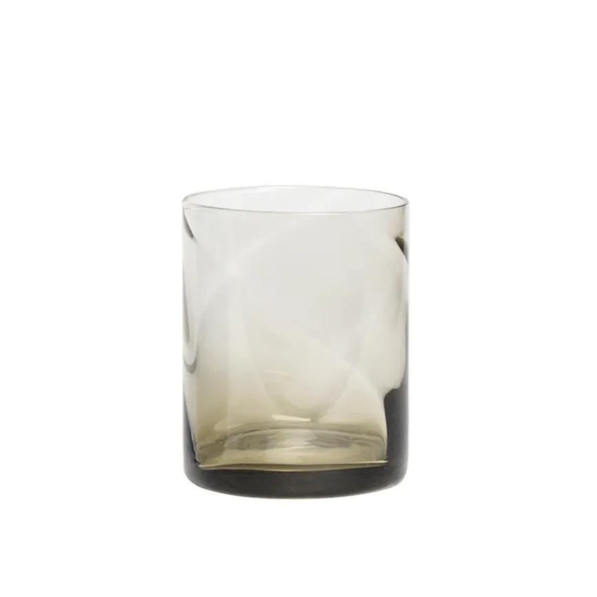 Textured Glass Tumbler (Blue   Green)