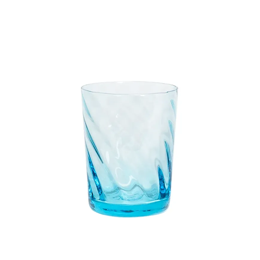 Textured Glass Tumbler (Blue   Green)