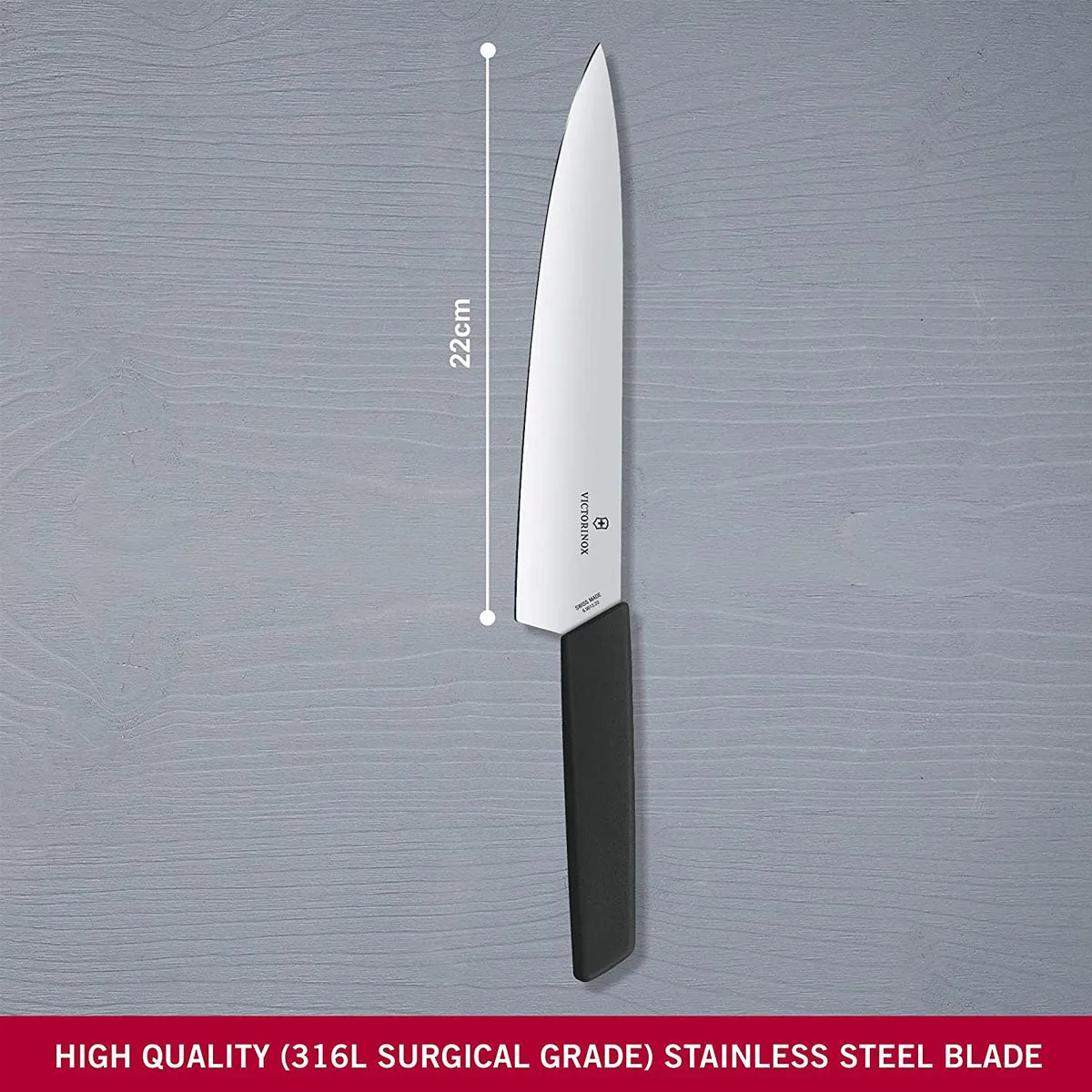 Victorinox Carving, Swiss Modern, 8.5" Blade, Black