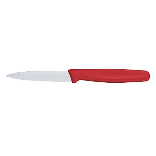 Victorinox, Swiss Made, Standard Kitchen Knife/Vegetable Knife/Paring Knife, 6 Piece Set - Red