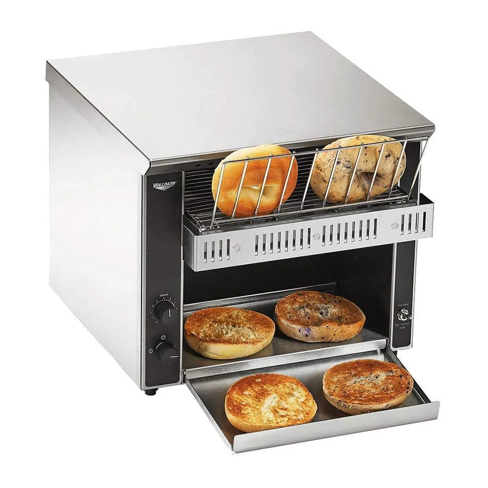 Vollrath Horizontal Conveyor Bagel & Bun Toaster, Stainless Steel, 120v, NSF