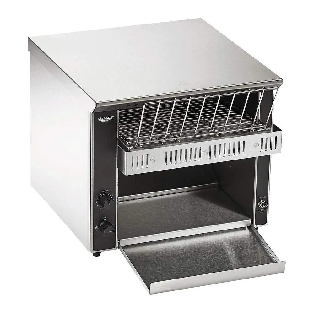 Vollrath Horizontal Conveyor Bagel & Bun Toaster, Stainless Steel, 120v, NSF