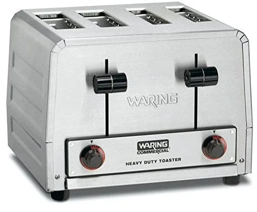 Waring WCT815B 4 Slot Combination Toaster - 208v Heavy Duty, 380 Slices/hr | Denson CFE
