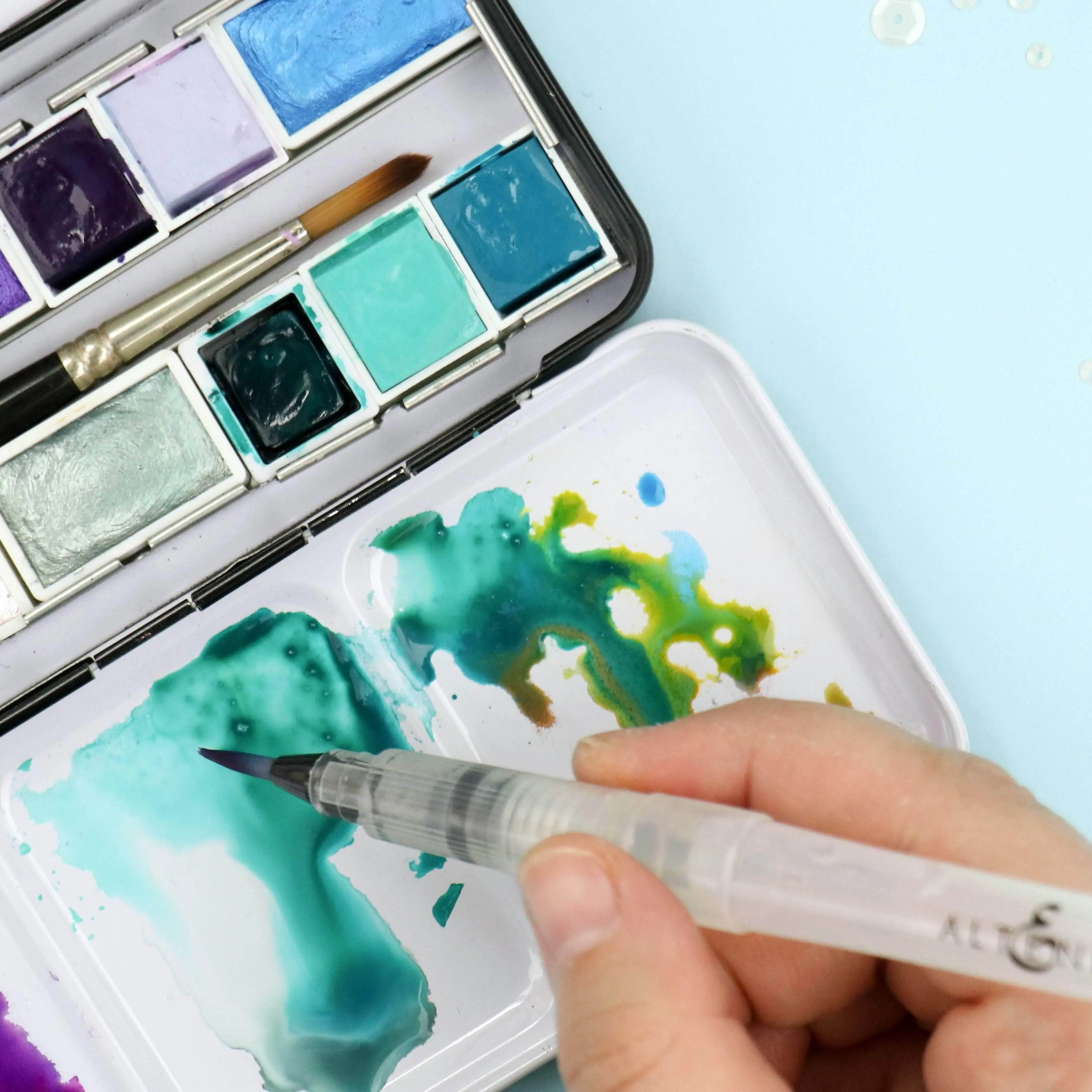 Watercolor Tin Case