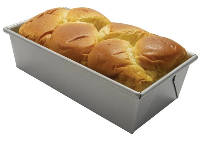 Winco Hlp-53 Aluminized Steel Loaf Pans With Silicone Glaze, 3/8 Lb