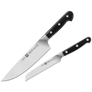 Zwilling Professional S 2 Piece Set 5" Serrated and 8" Chef's Knife